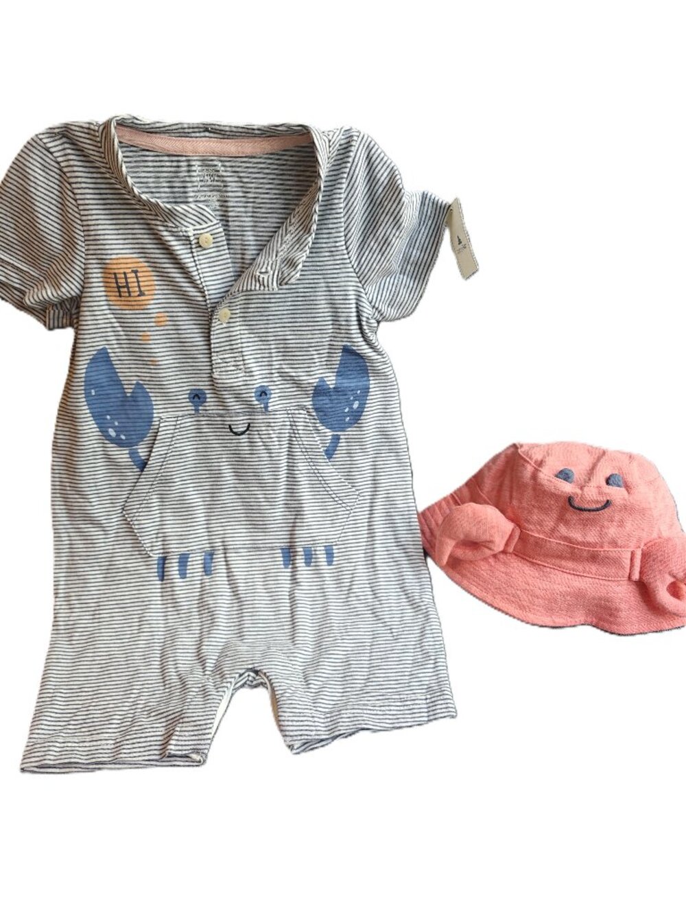 NWT Baby Gap 2-Piece Outfit Set Crab (12-18 Months) 100% Cotton